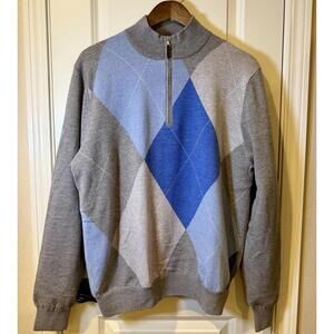 Fairway & Greene Baruffa Merino Wool 1/4 Zip Windsweater Men’s L Fully Lined